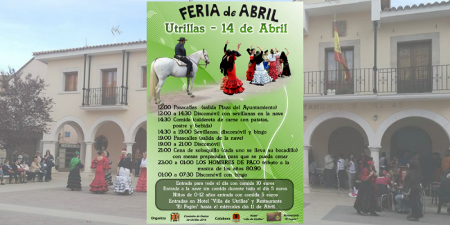 Cartel feria de Abril Utrillas 2018 web