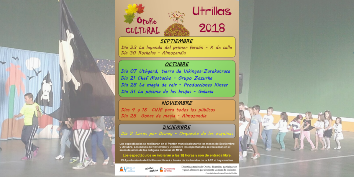 Cartel Otoño Cultural Utrillas 2018 web